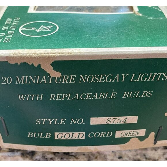 Vintage Mr. Christmas 20 Miniature Nosegay Lights With Replaceable Plug-In Bulbs - Picture 9 of 9